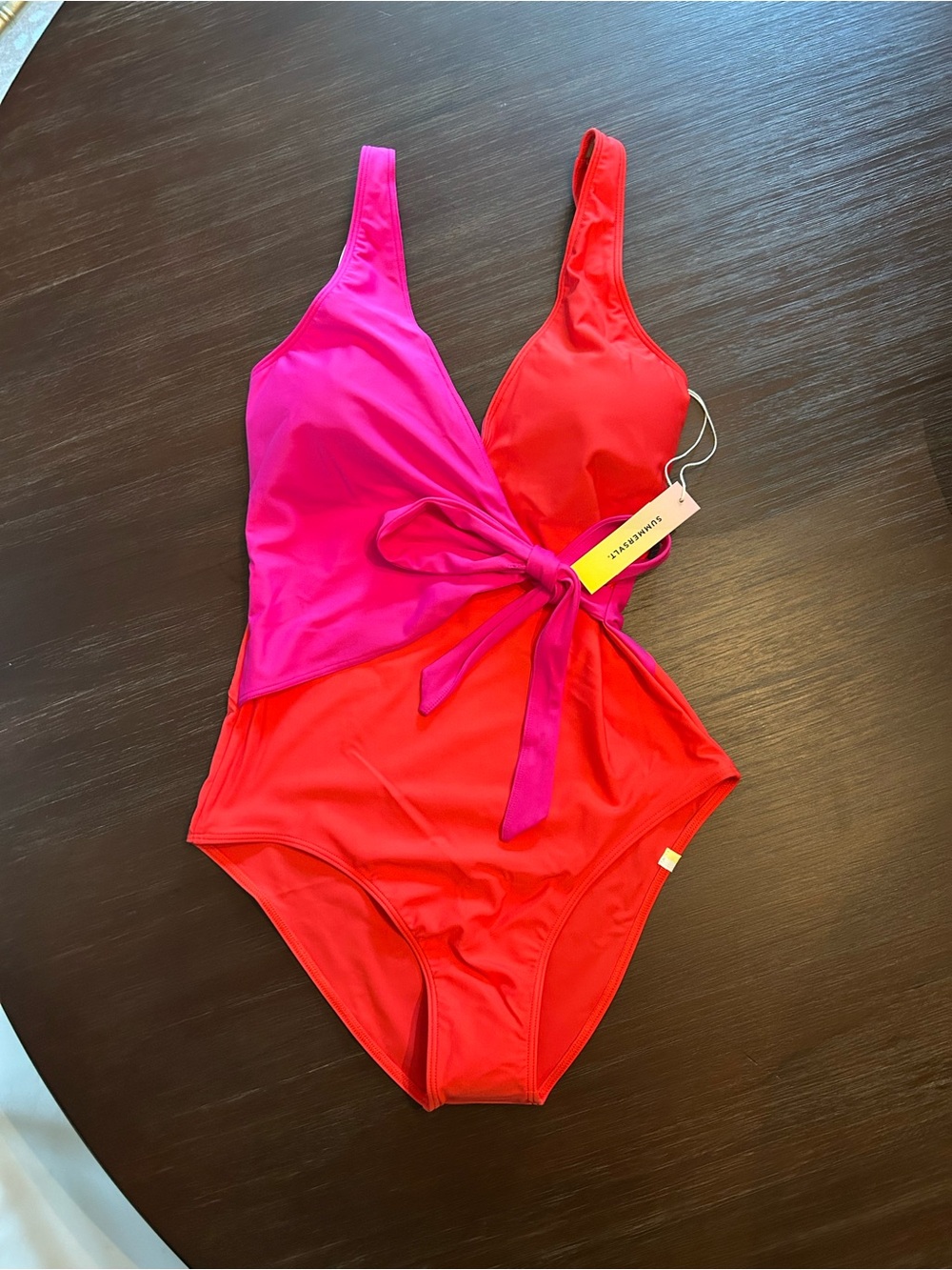 Summersalt Long Torso Perfect Wrap One Piece, 8LT